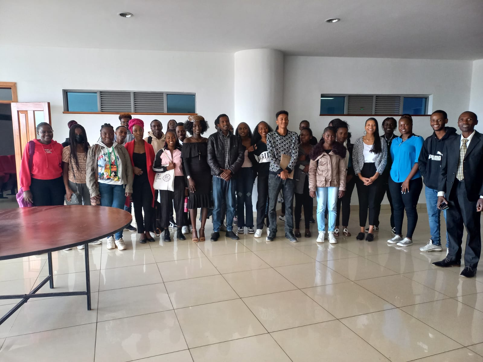  The Educational and Linguistic Officer at the French Embassy in Kenya met the University of Nairobi students from the Department of Literature