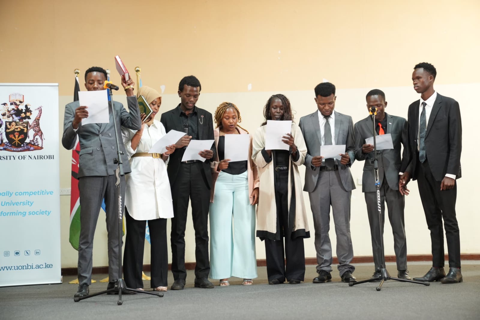 Team Omoke Thunders taking the Oath 