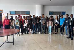  The Educational and Linguistic Officer at the French Embassy in Kenya met the University of Nairobi students from the Department of Literature